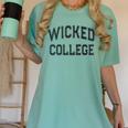 Retro Anti Social WICKED COLLEGE Introvert Stay Away From Me Women's Comfort Colors T-Shirt Violet Retro Anti Social WICKED COLLEGE Introvert Stay Away From Me Women's Comfort Colors T-Shirt Violet