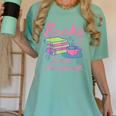Retro Books Are My Love Language Valentine Book Lovers Women's Comfort Colors T-Shirt Violet