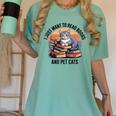 Retro I Just Want To Read Books And Pet Cats Cat Women's Comfort Colors T-Shirt Violet Retro I Just Want To Read Books And Pet Cats Cat Women's Comfort Colors T-Shirt Violet