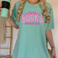 Retro Pink Coquette Bow Valentine Book Lover Varsity Women's Comfort Colors T-Shirt Violet