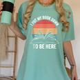 Retro I Put My Book Down To Be Here For Book Lover Women's Comfort Colors T-Shirt Violet