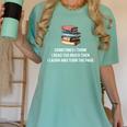 Retro Sometimes I Think I Read Too Much For Book Lover Women's Comfort Colors T-Shirt Violet