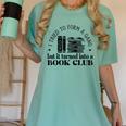 Retro I Tried To Form A Gang But It Turned Into A Book Club Women's Comfort Colors T-Shirt Violet