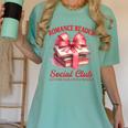 Romance Book Reading Bookish Romance Reader Social Club Women's Comfort Colors T-Shirt Violet Romance Book Reading Bookish Romance Reader Social Club Women's Comfort Colors T-Shirt Violet
