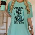 Romance Reader Good Girls Read Spicy Books Halloween Costume Women's Comfort Colors T-Shirt Violet Romance Reader Good Girls Read Spicy Books Halloween Costume Women's Comfort Colors T-Shirt Violet