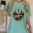 Romantasy Book Club Coffee Sword Roses Women's Comfort Colors T-Shirt Violet Romantasy Book Club Coffee Sword Roses Women's Comfort Colors T-Shirt Violet