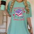 Romantasy Book Club Novel Reading Club Bibliophiles Fiction Women's Comfort Colors T-Shirt Violet Romantasy Book Club Novel Reading Club Bibliophiles Fiction Women's Comfort Colors T-Shirt Violet