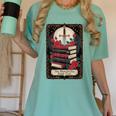 Romantasy Book Club Tarot Card Women's Comfort Colors T-Shirt Violet Romantasy Book Club Tarot Card Women's Comfort Colors T-Shirt Violet