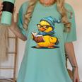 Rubber Duck Reading Book Rubber Duckie Reader Coffee Lover Women's Comfort Colors T-Shirt Violet