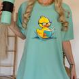 Rubber Duck Reading Book Reader Books Rubber Duckie Women's Comfort Colors T-Shirt Violet
