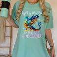Save A Dragon Ride A Wingleader Books Dragon Lover Cute Women's Comfort Colors T-Shirt Violet