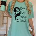 I Came I Saw I Had Anxiety So I Left Messy Bun Introvert Women's Comfort Colors T-Shirt Violet