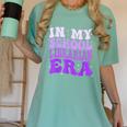 In My School Librarian Era Groovy Back To School Book Lover Women's Comfort Colors T-Shirt Violet In My School Librarian Era Groovy Back To School Book Lover Women's Comfort Colors T-Shirt Violet