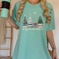 Seasons Readings Christmas Tree Book Lover Women's Comfort Colors T-Shirt Violet Seasons Readings Christmas Tree Book Lover Women's Comfort Colors T-Shirt Violet