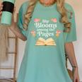 She Blooms Among The Pages Women Mom Wife Floral Book Quote Women's Comfort Colors T-Shirt Violet She Blooms Among The Pages Women Mom Wife Floral Book Quote Women's Comfort Colors T-Shirt Violet