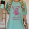 Silly Goose Book Club Women's Comfort Colors T-Shirt Violet
