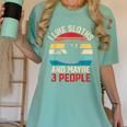 I Like Sloths And Maybe 3 People Sloth Lover Introvert Retro Women's Comfort Colors T-Shirt Violet I Like Sloths And Maybe 3 People Sloth Lover Introvert Retro Women's Comfort Colors T-Shirt Violet