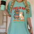 Smut Reader Cat Lover Fueled By Smutty Books & Cat Snuggles For Men Women Women's Comfort Colors T-Shirt Violet