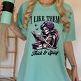 Smut Reader Spicy Book Romance I Like Them Thick & Spicy Women's Comfort Colors T-Shirt Violet Smut Reader Spicy Book Romance I Like Them Thick & Spicy Women's Comfort Colors T-Shirt Violet