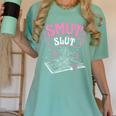 SMUT Slut Provocative Literature Book Club Book Reading Women's Comfort Colors T-Shirt Violet