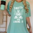 Smutty And Loving It Dark Fantasy Spicy Book Lover Women's Comfort Colors T-Shirt Violet Smutty And Loving It Dark Fantasy Spicy Book Lover Women's Comfort Colors T-Shirt Violet