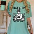 Smutty Spicy Book Smut Reader I Look Better Bent Over A Book Women's Comfort Colors T-Shirt Violet