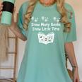 Snow Many Books Snow Little Time Reading Christmas Book Club Women's Comfort Colors T-Shirt Violet Snow Many Books Snow Little Time Reading Christmas Book Club Women's Comfort Colors T-Shirt Violet