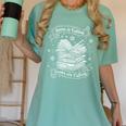 Snow Is Falling Books Are Calling Winter Reading Women's Comfort Colors T-Shirt Violet