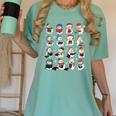 Snowman Reading Book Christmas Cozy Book Lover Bookish Women's Comfort Colors T-Shirt Violet Snowman Reading Book Christmas Cozy Book Lover Bookish Women's Comfort Colors T-Shirt Violet