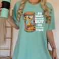So Many Books But So Little Time Tee For Bookworms Readers Women's Comfort Colors T-Shirt Violet