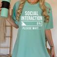 Social Battery Low Introvert Loading Bar Sarcasm Women's Comfort Colors T-Shirt Violet Social Battery Low Introvert Loading Bar Sarcasm Women's Comfort Colors T-Shirt Violet