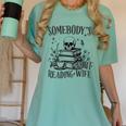 Somebody's Smut Reading Wife Smutty Book Lovers Women's Comfort Colors T-Shirt Violet