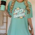 Sorry i Am Booked Reading Read Books Reader Nerd Women's Comfort Colors T-Shirt Violet