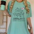 Sorry I'm Booked Book Lover Teachers Librarians Women's Comfort Colors T-Shirt Violet