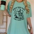 Spread Those Pages Like A Good Girl Skeleton Floral Book Women's Comfort Colors T-Shirt Violet Spread Those Pages Like A Good Girl Skeleton Floral Book Women's Comfort Colors T-Shirt Violet