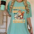 Squirrel Animal Life Is Better With Books And a Women's Comfort Colors T-Shirt Violet