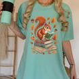 Squirrel Reading Book Lovers Fall Leaves Library Books Women's Comfort Colors T-Shirt Violet Squirrel Reading Book Lovers Fall Leaves Library Books Women's Comfort Colors T-Shirt Violet