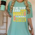 I Like To Stay In Bed And Read Books It's Too Peopley Outsid Women's Comfort Colors T-Shirt Violet I Like To Stay In Bed And Read Books It's Too Peopley Outsid Women's Comfort Colors T-Shirt Violet