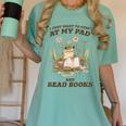Stay At My Pad And Read Books Frog Introvert Reading Women's Comfort Colors T-Shirt Violet Stay At My Pad And Read Books Frog Introvert Reading Women's Comfort Colors T-Shirt Violet