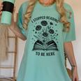 I Stopped Reading To Be Here Introvert Book Lover Bookworm Women's Comfort Colors T-Shirt Violet I Stopped Reading To Be Here Introvert Book Lover Bookworm Women's Comfort Colors T-Shirt Violet