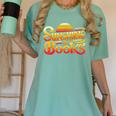 Sunshine & Books For Bookworm Summer Reading Women's Comfort Colors T-Shirt Violet Sunshine & Books For Bookworm Summer Reading Women's Comfort Colors T-Shirt Violet