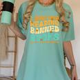 I Survived Reading Banned Books Read Librarian Men Women Women's Comfort Colors T-Shirt Violet