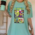 Teenage Mutant Ninja Turtles Retro Neon Comic Book Panels Women's Comfort Colors T-Shirt Violet