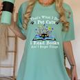 That’s What I Do Pet Cats Read Books Forget Things Flower Women's Comfort Colors T-Shirt Violet