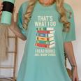 That's What i Do i Read Books And i Know Things Cute Graphic Women's Comfort Colors T-Shirt Violet That's What i Do i Read Books And i Know Things Cute Graphic Women's Comfort Colors T-Shirt Violet