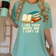 Like Thick Books Cant Lie Happiness Reading Positive Women's Comfort Colors T-Shirt Violet