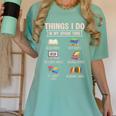 Things I Do In My Spare Time Book Reader Book Reading Lover Women's Comfort Colors T-Shirt Violet