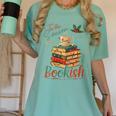 Tis The Season To Be Bookish Christmas Seasons Book Readings Women's Comfort Colors T-Shirt Violet