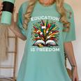 History Book Education Freedom Teacher Women Men Kids Women's Comfort Colors T-Shirt Violet History Book Education Freedom Teacher Women Men Kids Women's Comfort Colors T-Shirt Violet