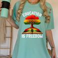 History Education Is Freedom Books Black History Women's Comfort Colors T-Shirt Violet